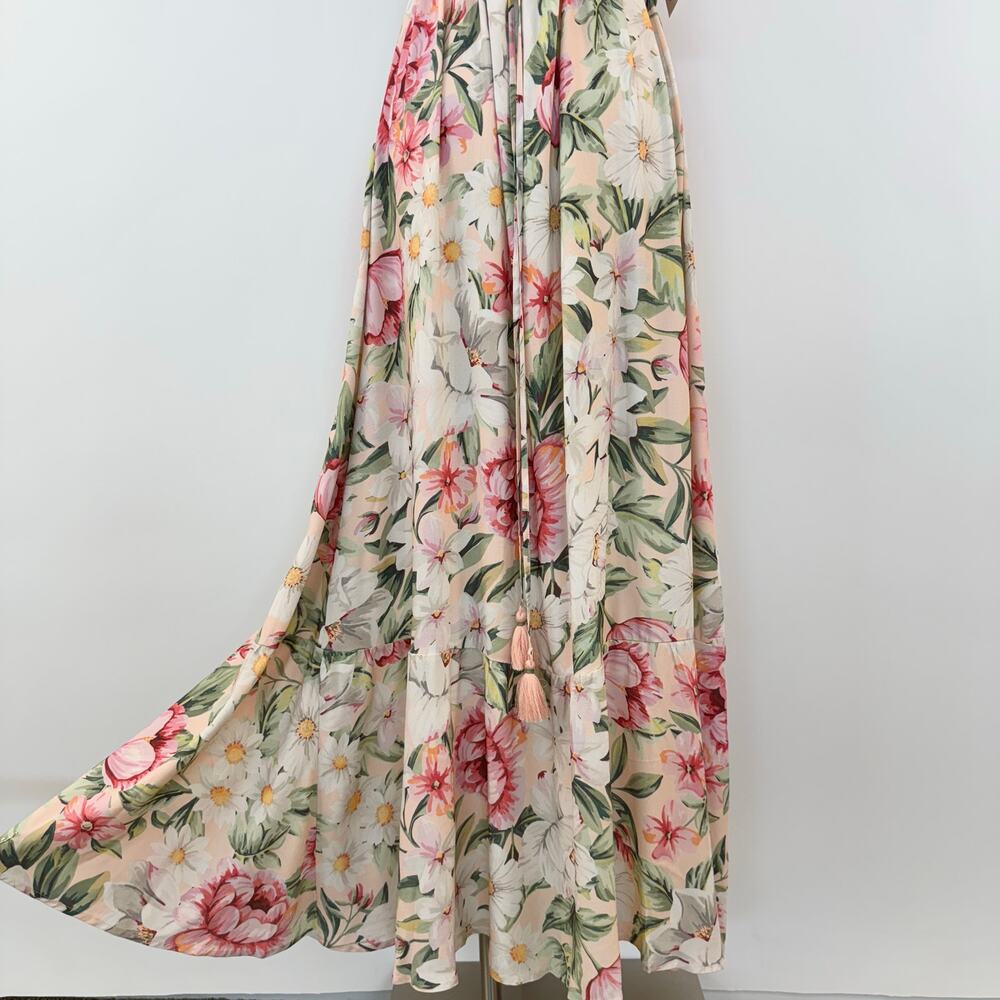 Maaji Spring Garden Eva Long Maxi Dress Floral Botanical Tropical M NWT - Picture 10 of 13